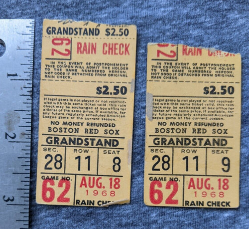 Vintage august 1968 red - vintage, sox