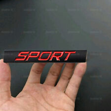 Black & Red Sport Logo Emblem Badge Decal Sticker Decoration Car Accessories