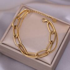 Gold chunky multi chains