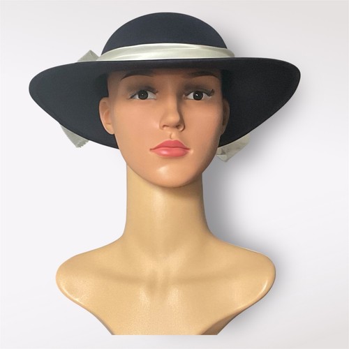 Hat box navy blue - navy, with