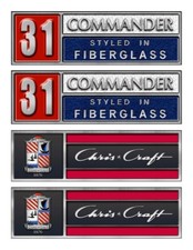 Four Chris Craft Commander
