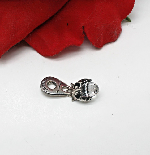 Sterling silver crystal - &,