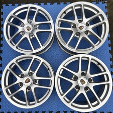 Set of Porsche 987 Cayman Alloy Wheels 6.5x17 8x17 Inch 98736212601 98796212206
