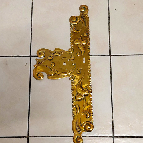 Baroque rococo polished brass - polished,