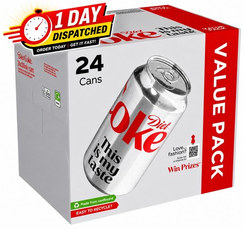 Diet coke soft drink - diet, cans,