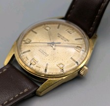 Bravingtons Wetrista Vintage Men's Wristwatch Working & Accurate. Gold Plated.