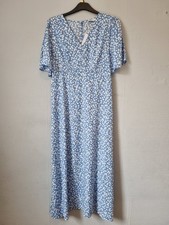 Blue and white polka - and, midi