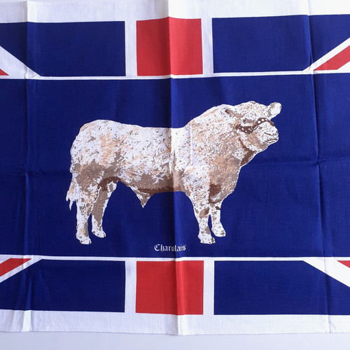 Vintage tea towel with