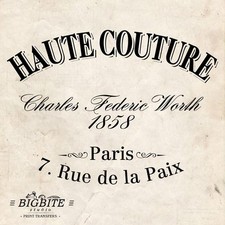 WATER DECAL: Vintage French