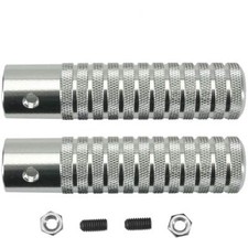 Pair Footrests Moped Aluminum