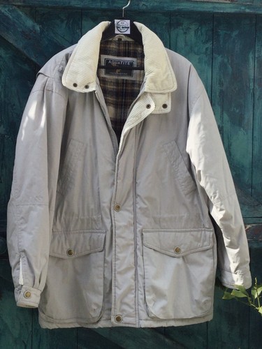 Mens coat size beige - size, quilted