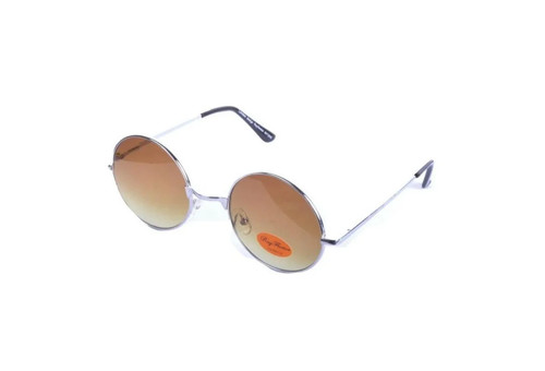 Brown lens silver frame - lens,