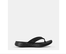 Skechers On The Go Vacay Womens Flip Flops Black UK 7 EUR 40 US 10  *REFCRS128