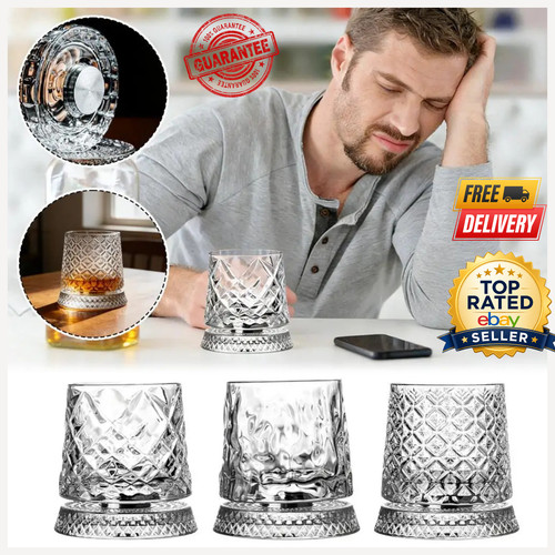 280ml rotating whiskey glass - 280ml,