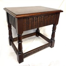 Antique Oak Joint Stool /