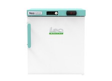 LEC NSF39UK 39L Neonatal Countertop Freezer Solid Door in White.