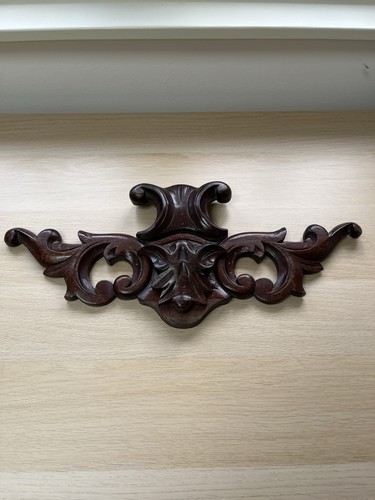 Carved wood hanging ornament - wood,