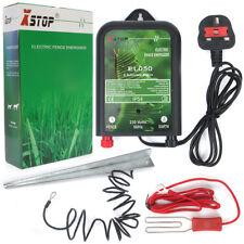 230V MAINS ELECTRIC FENCE FENCING ENERGISER UNIT KIT CE RoHS + LEADS FENCER