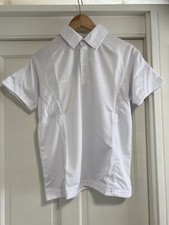 Henselite Tiger Pro Polo Shirt White Panelling Size Extra Small 