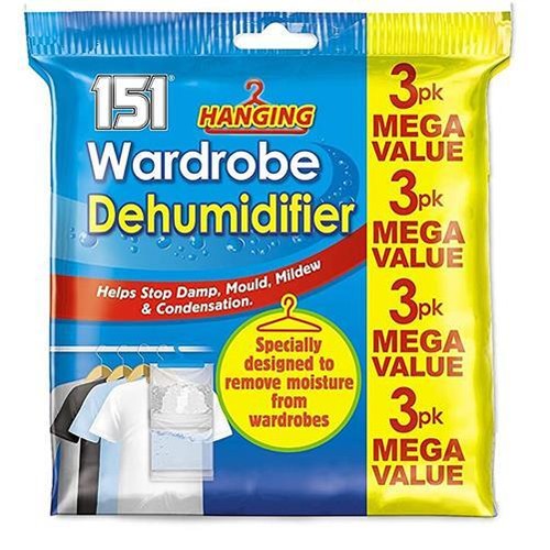 Hanging wardrobe dehumidifier - hanging,