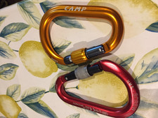 2 LARGE HMS SCREWGATE BELAY