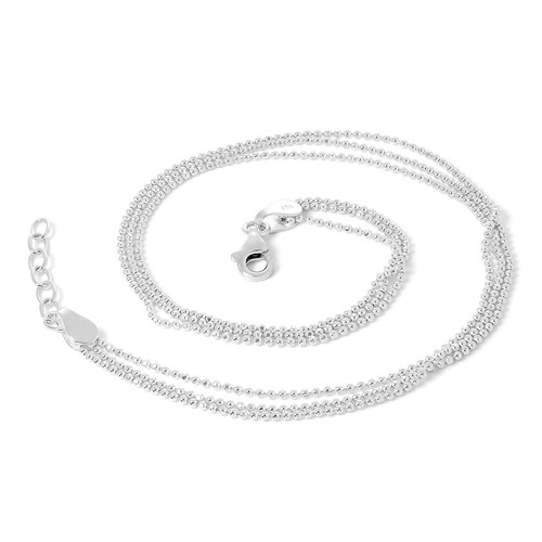 Sterling silver simple 1mm - silver,