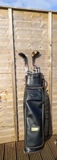 Golf Bag Antique Leather Spalding UK Byrant Tag Britains Best Bag & Clubs, Balls