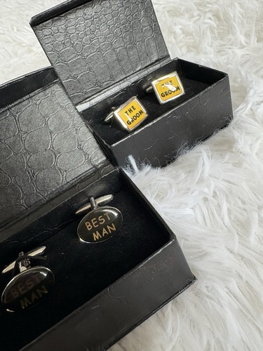 Best man groom cufflinks - man,