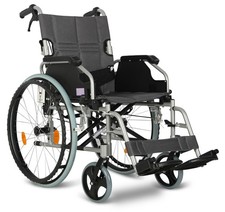 AIDAPT Deluxe Lightweight Self Propelled Aluminium Wheelchair VA165SILVER