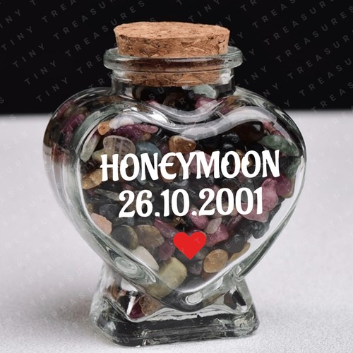 Personalised heart glass - personalised,
