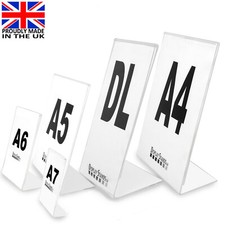 Acrylic Counter Poster Holder