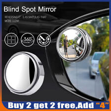 2Pcs Mini Waterproof Blind Spot Mirror Rear View Mirror for Towing Car Truck SUV
