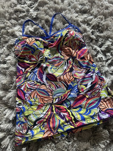 Piha jungle cami tankini top - jungle,