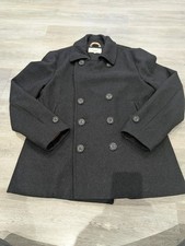 Superdry Commodity Edition Peacoat Navy Wool Blend Button Up Men's XXL In Size 