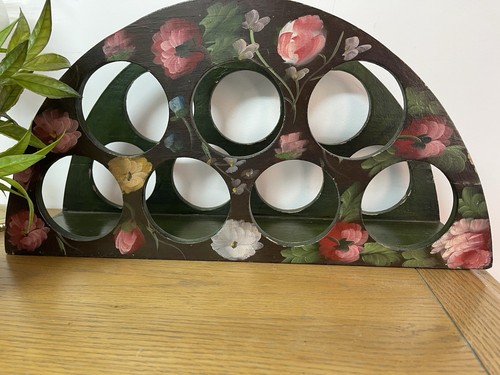 Vintage floral lacquered - floral, wine