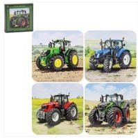 Tractors modern farm coasters - tractors,