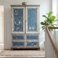 Antique 19th C. Painted Pine