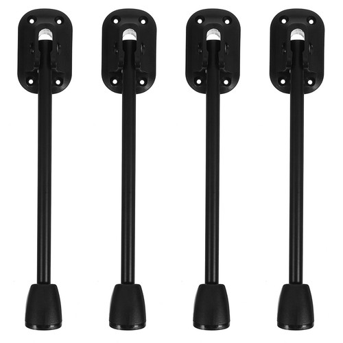4pcs black folding iron table - black,
