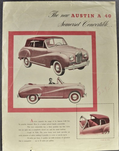 1952 1953 austin a40 somerset - 1952-1953,