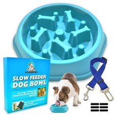 Slow Feeder Dog Bowl Large Pet Anti Bloat Gulp Interactive Puppy Cat Feed Dish