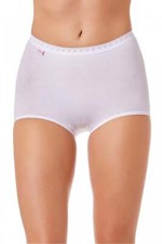 Camille Women's Cotton Stretch Maxi Briefs Comfy Ladies Underwear Three Pack