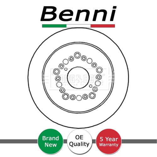 Brake disc rear benni - disc, fits