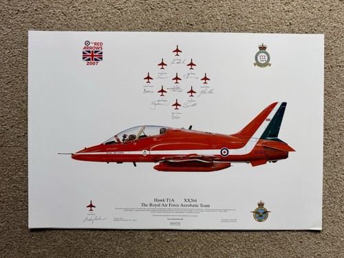 Raf red arrows - 2007, signed