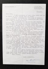 DON BRADMAN - TYPED LETTER