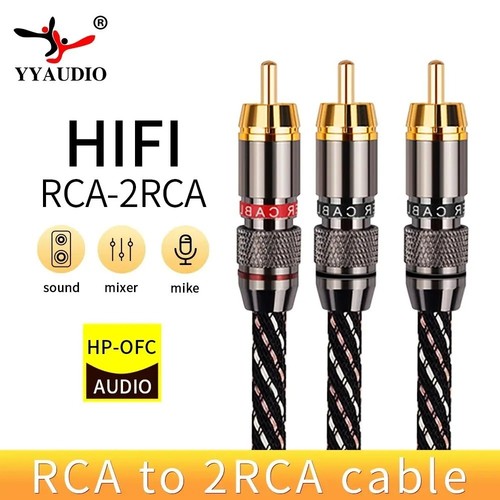 Hifi rca 2rca audio cable - rca,