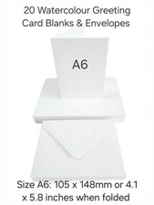 20 x A6 Watercolour Blank
