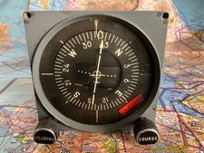 Bendix Aircraft Cockpit ADF Automatic Direction Finder Indicator Instrument.