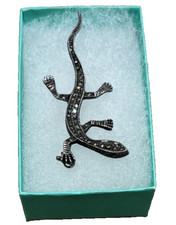 Vintage Silver Tone Crystal