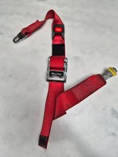 BraunAbility Wheelchair Restraint Strap with L-Track Fitting Red Webbing (120kG)