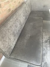 Furniture Village Grigio Right Hand Facing Corner Dining Bench - Grey